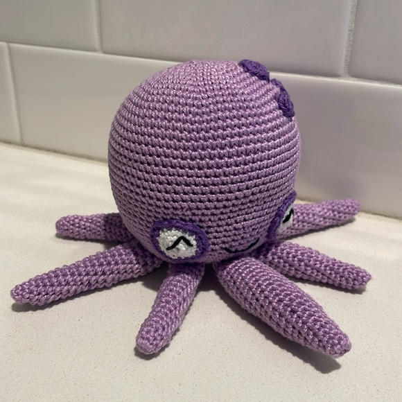 Hand Crafted Octopus 🐙 Amigurumi Crochet Doll Toy Figure Ocean Sea Water - Picture 11 of 12